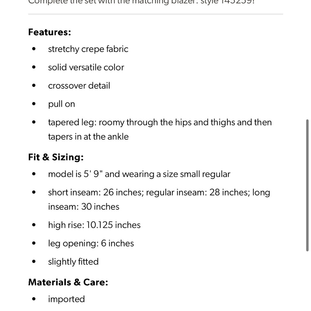Maurices Versa Crossover High Rise Taper Pant - Picture 7 of 8
